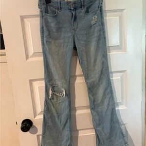 Abercrombie Kids girls  Light Blue Distressed Jeans 13/14